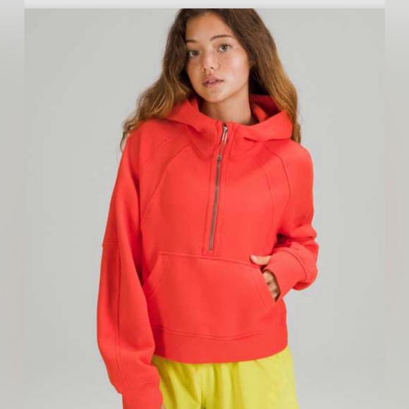 Lululemon Scuba Oversized 1/2 Zip Hoodie
Autumn Red size M/L - Picture 3 of 10